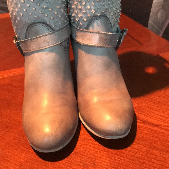 Felmini gray leather heel boots size 39 - Picture 7 of 16